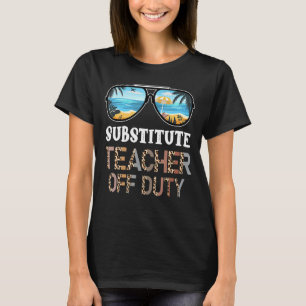 T-shirt Remplacer enseignant hors service Leopard lunettes