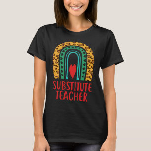 T-shirt Remplacer l'enseignement enseignant Boho Rainbow