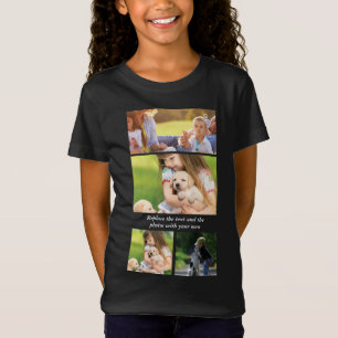 T-Shirt Remplacez le texte et les photos par le vôtre