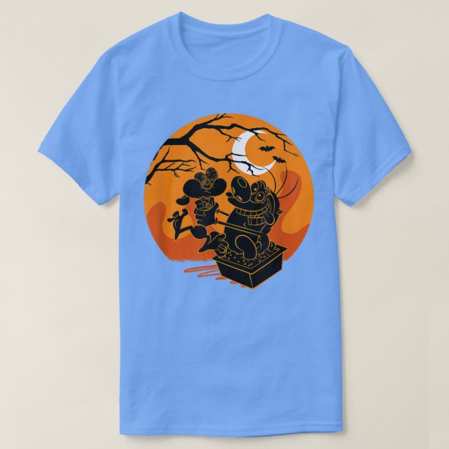 T-shirt Ren et Halloween raide Haunted Sunset Hug (Design devant)