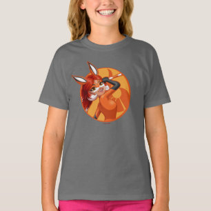 T-shirt Rena Rouge Orange Badge