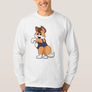 T-shirt Renard à la natation avec maillot de bain