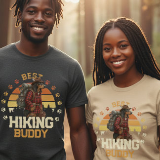 T-shirt Renard américain aventureux randonneur en pleine n