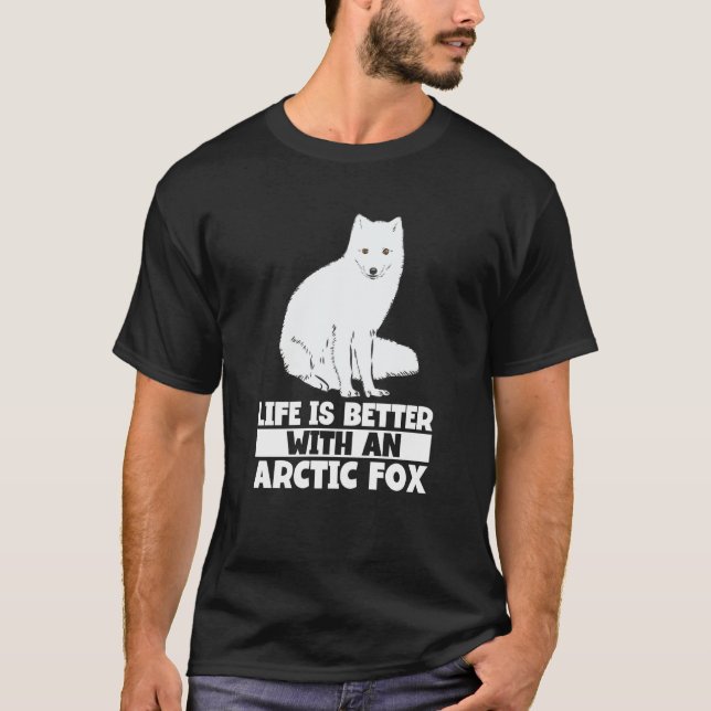 T-shirt Renard arctique Animaux arctiques Mignons Renard a (Devant)
