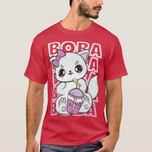 T-shirt Renard Arctique Boissons Lait De Fraise Thé De Bul