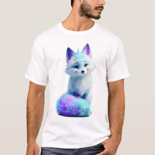 T-shirt Renard Arctique Néon givré Éthéré Hommes