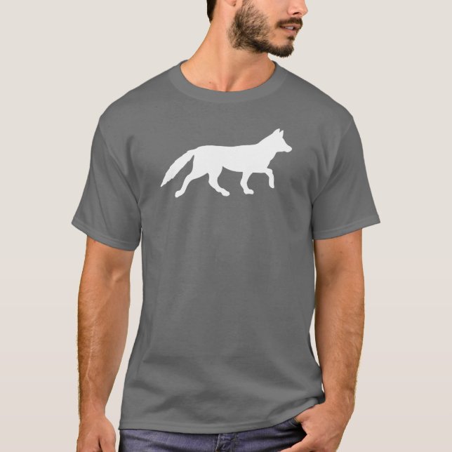 T-shirt Renard Argent (Devant)