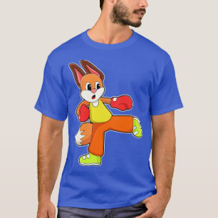 T-shirt Renard aux arts martiaux Boxing avec gants de boxe