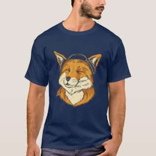 T-shirt Renard avec casques Renards Nature Animaux sauvage
