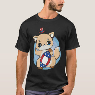 T-shirt Renard Avec Football Et Servant Des Pancakes Tous 