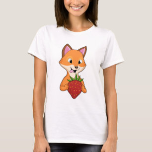T-shirt Renard avec fraise