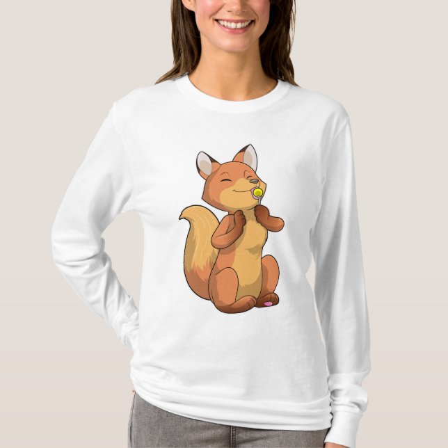 T-shirt Renard avec Lollipop (Devant)