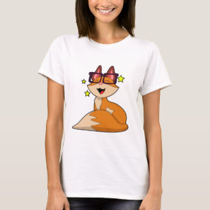 T-shirt Renard avec lunettes