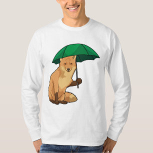 T-shirt Renard avec parapluie