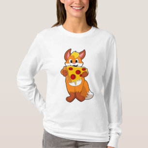 T-shirt Renard avec pizza