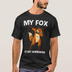 T-shirt Renard cool Pour Enfants Garçons Mammifère Omnivor