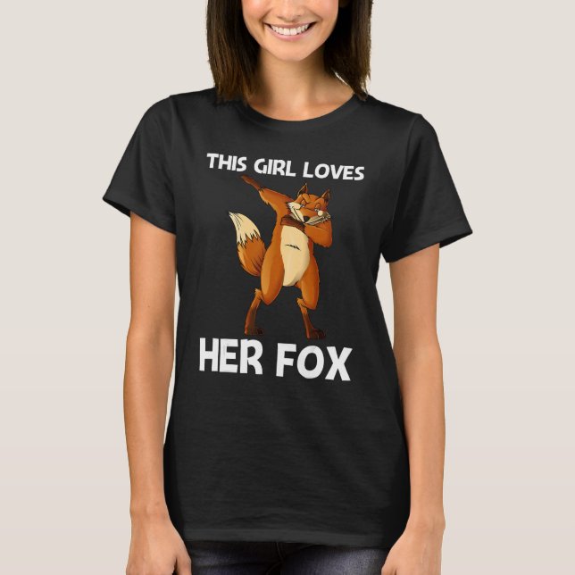 T-shirt Renard cool Pour Filles Maman Mammifère Omnivore A (Devant)