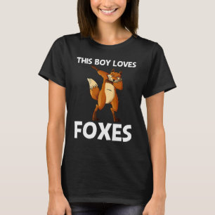 T-shirt Renard cool Pour Garçons Enfants Mammifère Omnivor