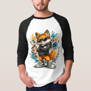 T-Shirt Renard Cool Street Renard Graffiti Urbai