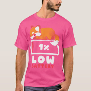 T-shirt Renard de batterie faible