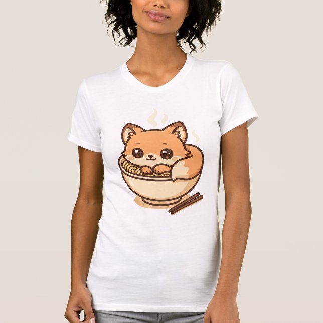 T-shirt Renard des nouilles (Devant)