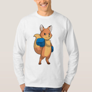 T-shirt Renard en boîte avec gants de boxe