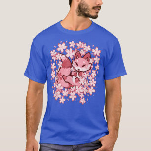 T-shirt Renard en fleurs de cerisier - Renard rose mignon
