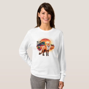 T-shirt Renard en hiver