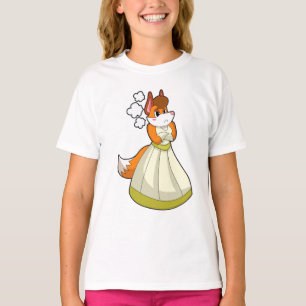 T-shirt Renard en mariée avec une robe de mariée.PNG