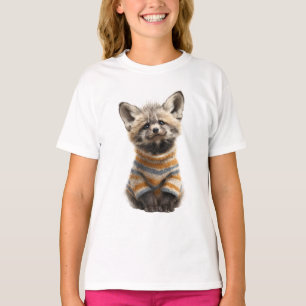 T-shirt Renard en pull rayé Fox Kids