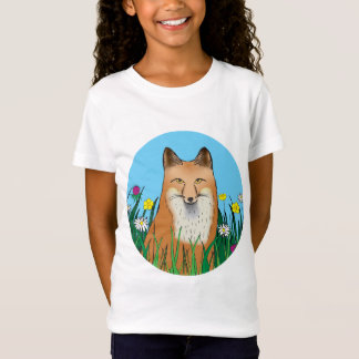 T-Shirt Renard et Fleurs