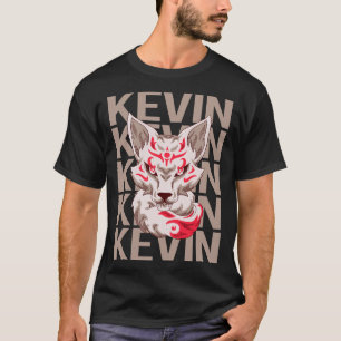 T-shirt Renard face - Nom Kevin