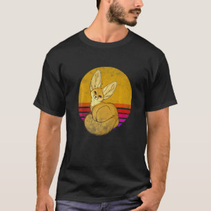 T-shirt Renard Fennec Rétro Vintage Fox Mignons  