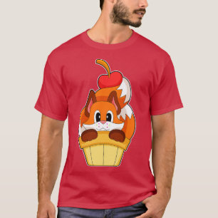 T-shirt Renard Ice crème cône Cherry