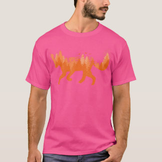T-shirt Renard Illustration Foxes de la forêt