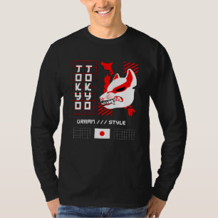 T-shirt Renard Kitsune Ville de Tokyo