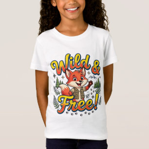 T-shirt « Renard Mignon Sauvage et Libre »   Enfan