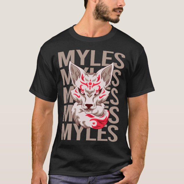 T-shirt Renard - Myles Nom (Devant)