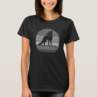 T-shirt Renard Rétro Pour Hommes Femmes Enfants Animal Vin
