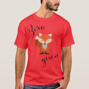 T-shirt Renard zéro donné