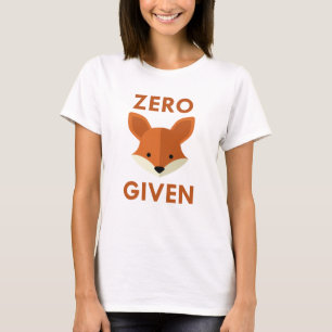 T-shirt Renard zéro donné