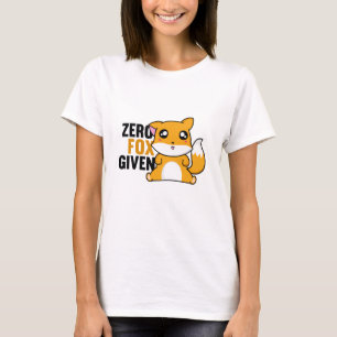 T-shirt Renard zéro donné