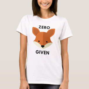 T-shirt Renard zéro donné