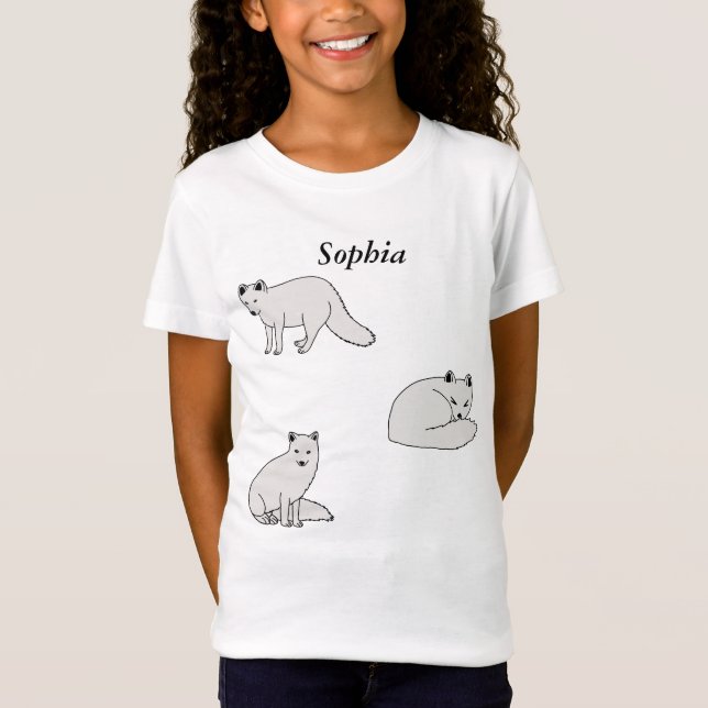 T-Shirt Renards arctiques (Devant)