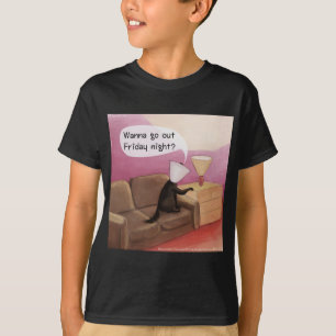 T-shirt Rencontre Cône de Chien Drôle de Dessin Animé