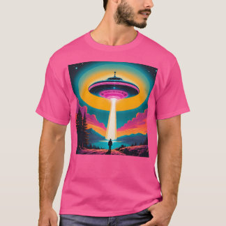 T-shirt Rencontre Extraterrestre À L'Ascension Au-Dessus D