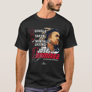 T-shirt Rencontre Mentale Jose Ramirez Cleveland MLBPA