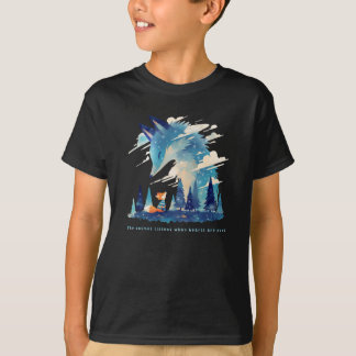 T-shirt Rencontre Renard esprit renard cosmique dans l'art
