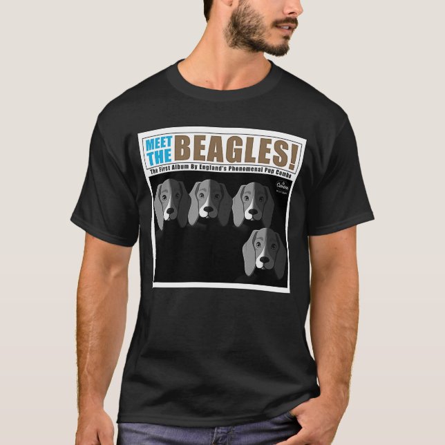 T-shirt Rencontrez le chien Beagle classique Album Parodie (Devant)