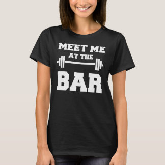 T-shirt RENCONTREZ-MOI à la chemise noire du gymnase des